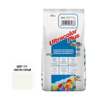 Затирка цементная Mapei Ultracolor Plus №111 Светло-серый, 2 кг
