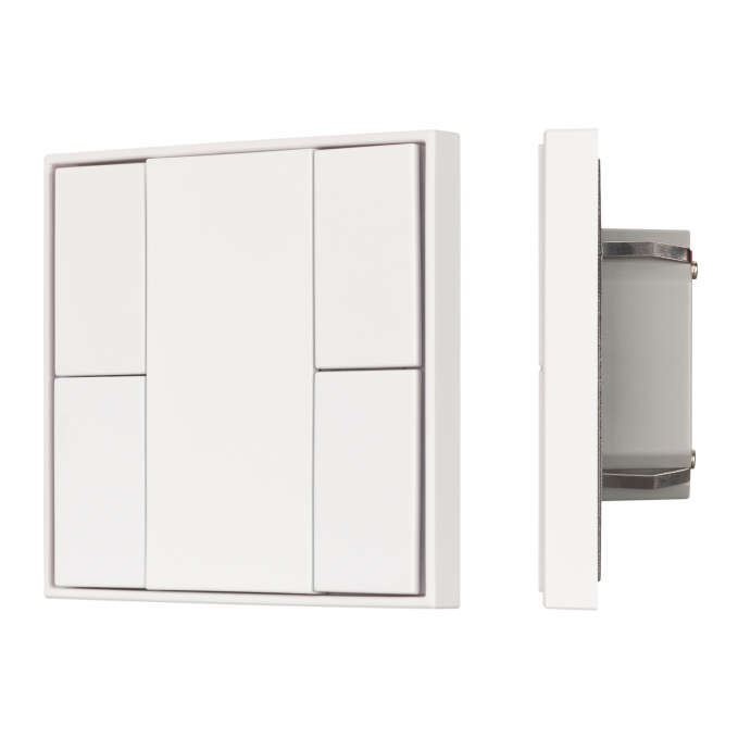 INTELLIGENT ARLIGHT Кнопочная панель KNX-301-22-4-SH-IN White (BUS, Frame), Arlight, 037722, изображение 1 INTELLIGENT ARLIGHT Кнопочная панель KNX-301-22-4-SH-IN White (BUS, Frame), Arlight, 037722, изображение 1