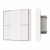 INTELLIGENT ARLIGHT Кнопочная панель KNX-301-22-4-SH-IN White (BUS, Frame), Arlight, 037722