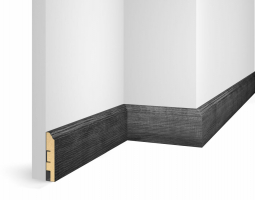 Плинтус Cosca Decor WP07 экошпон дуб Графит, 80x16x2400 мм, МДФ Плинтус Cosca Decor WP07 экошпон дуб Графит, 80x16x2400 мм, МДФ