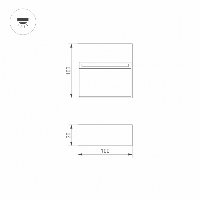 Светильник LGD-TRACE-S100x100-4W Warm3000 (GR, 65 deg, 230V), Arlight, 029960, изображение 5 Светильник LGD-TRACE-S100x100-4W Warm3000 (GR, 65 deg, 230V), Arlight, 029960, изображение 5