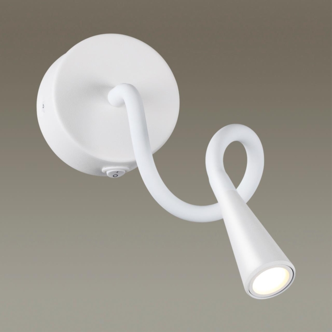 Настенный светильник выкл на базе IP20 LED 3W 270Лм 3000K ODDS HIGHTECH ODL21 475 ODEON LIGHT 4255/3WL, фото на цветном фоне 1
