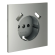 Накладка для розетки с заземлением и защитными шторками, с USB A+A, S70 (сталь), Voltum, VLS000905