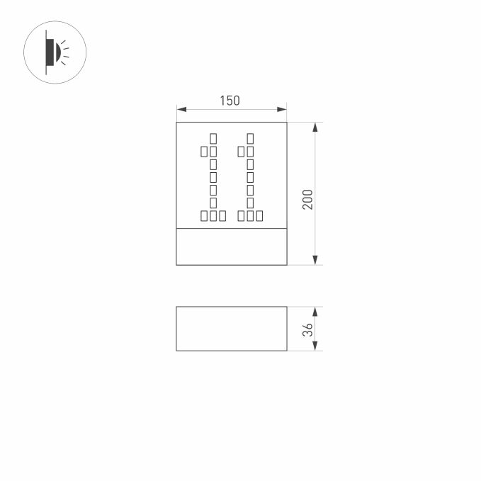 Светильник LGD-SIGN-WALL-S150x200-3W Warm3000 (RS, 148 deg, 230V), Arlight, 030022, изображение 3 Светильник LGD-SIGN-WALL-S150x200-3W Warm3000 (RS, 148 deg, 230V), Arlight, 030022, изображение 3