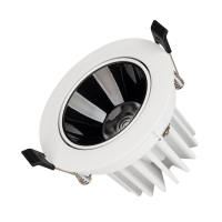 Светильник MS-FORECAST-BUILT-TURN-R102-12W Day4000 (WH-BK, 32 deg, 230V), Arlight, 033659