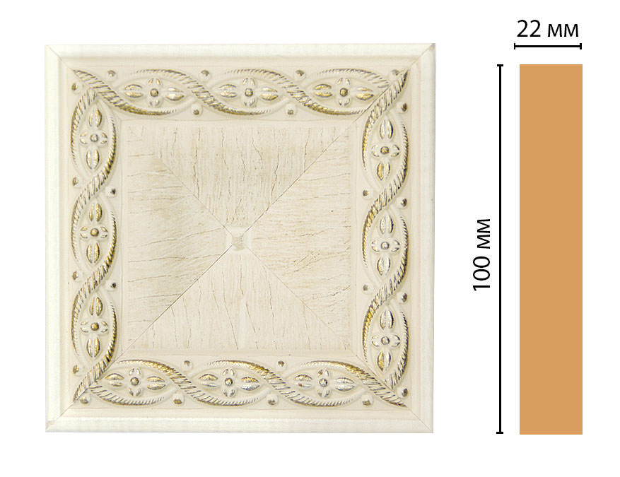 Вставка цветная Decomaster D207-6, 100x100x22 мм Вставка цветная Decomaster D207-6, 100x100x22 мм