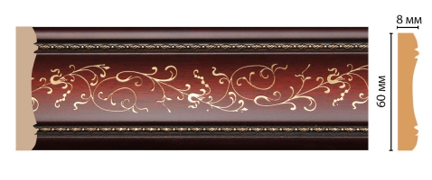 Молдинг Decomaster 186-52, 60x8x2400 мм
