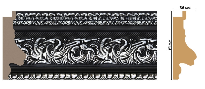 Багет Decomaster FM9-5, 94x36x2850 мм