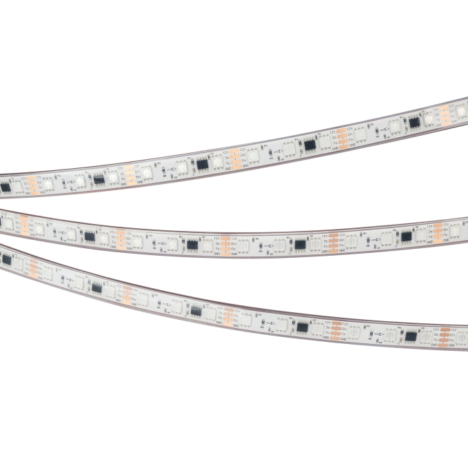 Светодиодная лента герметичная SPI-PFS-B60-12mm 12V RGB-PX3-BPT (12 W/m, IP68, 5060, 5m), Arlight, 039177, изображение 5