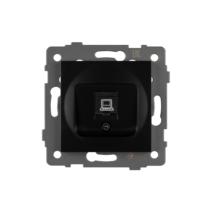 Механизм компьютерной розетки SCT-MPC1-PL-BK-V (RJ-45, CAT6), Arlight, 049847, изображение 2 Механизм компьютерной розетки SCT-MPC1-PL-BK-V (RJ-45, CAT6), Arlight, 049847, изображение 2