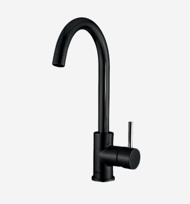 Смеситель для кухонной мойки Webert Yen YN920302560 черный матовый