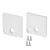 Заглушка SL-SLIM20-H20 WHITE с отверстием, Arlight, 047634