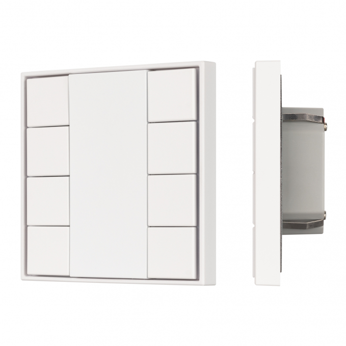 INTELLIGENT ARLIGHT Кнопочная панель KNX-301-22-8-SH-IN White (BUS, Frame), Arlight, 037723, изображение 1 INTELLIGENT ARLIGHT Кнопочная панель KNX-301-22-8-SH-IN White (BUS, Frame), Arlight, 037723, изображение 1