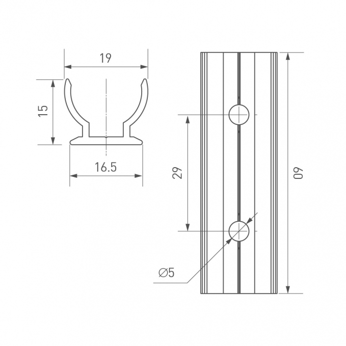 Держатель ARL-MOONLIGHT-R18-CLIP-TU CLEAR, Arlight, 031458, изображение 2 Держатель ARL-MOONLIGHT-R18-CLIP-TU CLEAR, Arlight, 031458, изображение 2