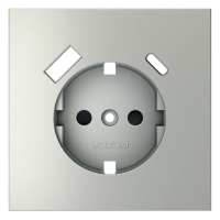 Накладка для розетки с заземлением и защитными шторками, с USB A+C, S70 (сталь), Voltum, VLS001005 Накладка для розетки с заземлением и защитными шторками, с USB A+C, S70 (сталь), Voltum, VLS001005
