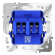 Розетка акустическая встраиваемая VOLTUM S70 4-местная, (белый глянцевый), Voltum, VLS060301 Розетка акустическая встраиваемая VOLTUM S70 4-местная, (белый глянцевый), Voltum, VLS060301