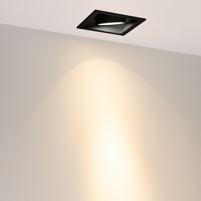 Светильник MS-VORTEX-BUILT-S140x140-30W Warm3000 (BK-BK, 17 deg, 230V), Arlight, 058368, изображение 4 Светильник MS-VORTEX-BUILT-S140x140-30W Warm3000 (BK-BK, 17 deg, 230V), Arlight, 058368, изображение 4