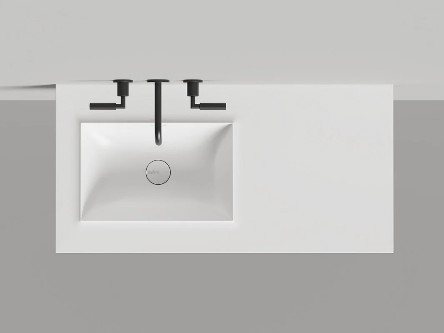 Подвесная раковина Salini Onda Edge Square 14022061MN 40 см белая матовая Подвесная раковина Salini Onda Edge Square 14022061MN 40 см белая матовая