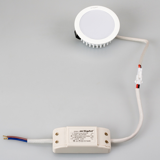 Светодиодный светильник LTM-R70WH-Frost 4.5W Warm White 110deg, Arlight, 020771 Светодиодный светильник LTM-R70WH-Frost 4.5W Warm White 110deg, Arlight, 020771