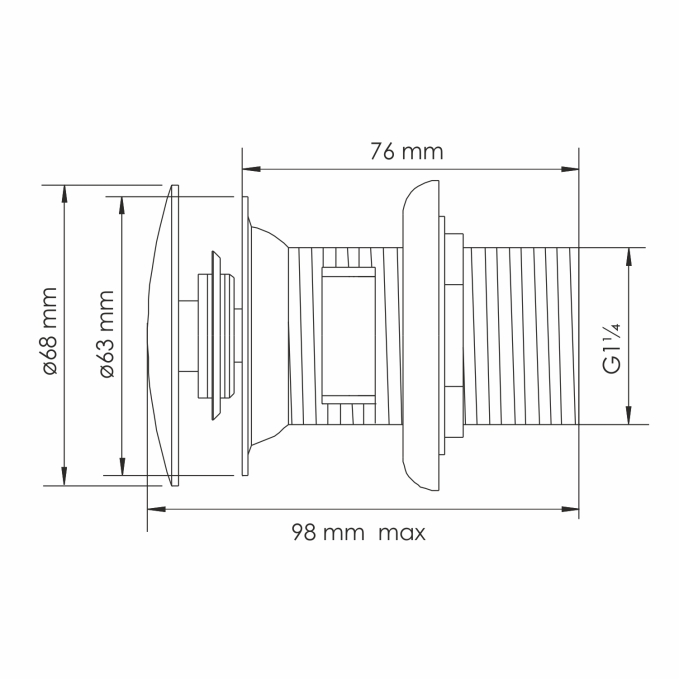 Донный клапан WasserKRAFT A336 Донный клапан WasserKRAFT A336