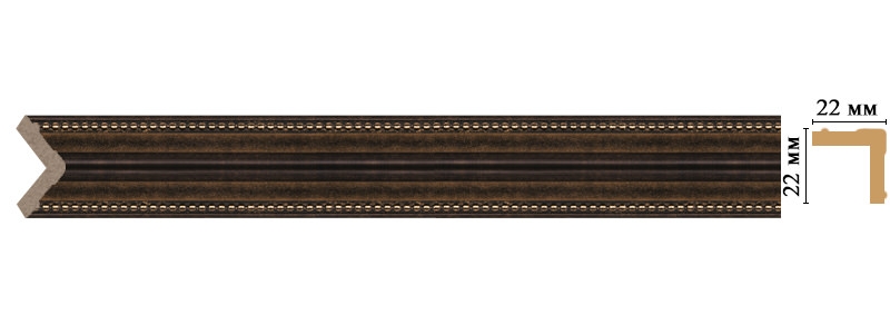 Угол Decomaster 116M-56, 22x22x2400 мм Угол Decomaster 116M-56, 22x22x2400 мм