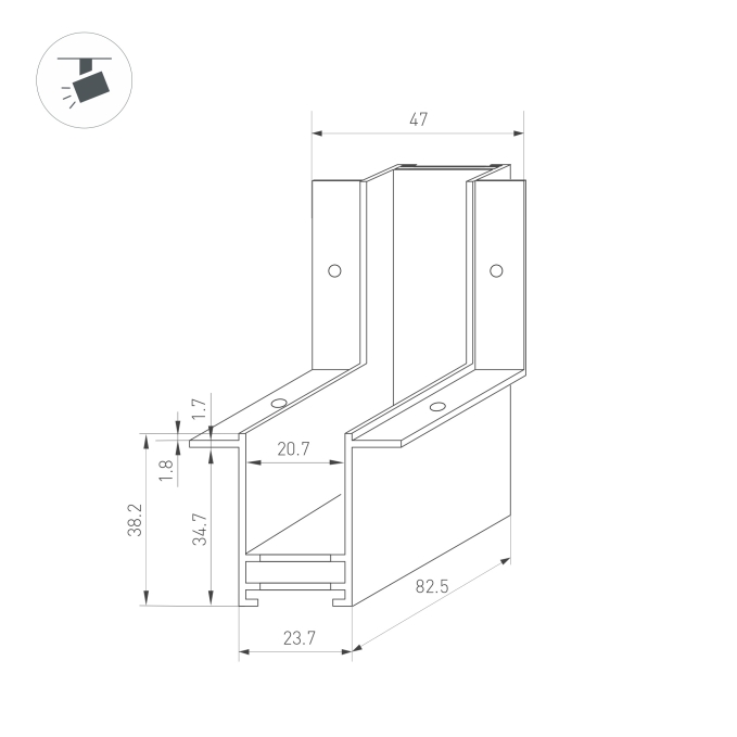 Коннектор угловой MAG-CON-2538-F-L90-INT (BK, внутренний), Arlight, 034230, изображение 4 Коннектор угловой MAG-CON-2538-F-L90-INT (BK, внутренний), Arlight, 034230, изображение 4