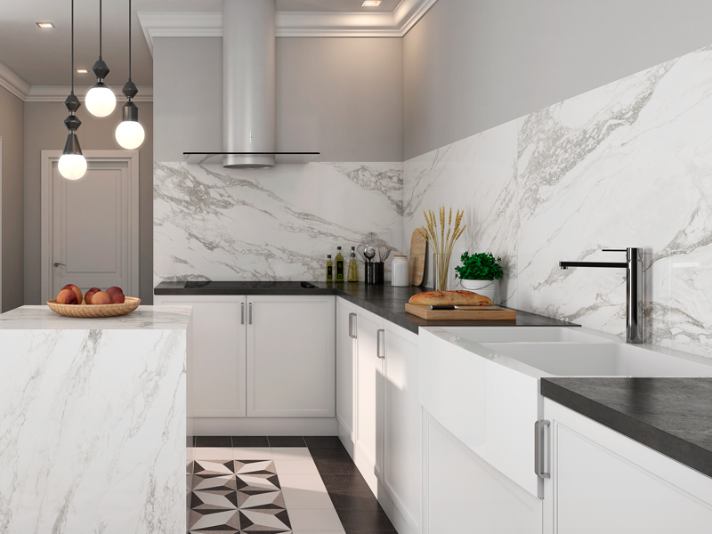 Керамогранит Pamesa Marbles Cr.Niro White 75x150, 004.350.0108.00448