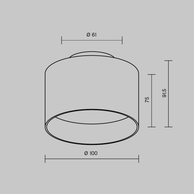 Потолочный светильник Зон / Zon 90 Вт 4000 К 120°, C032CL-90W4K-SQ-W, изображение 7 Потолочный светильник Зон / Zon 90 Вт 4000 К 120°, C032CL-90W4K-SQ-W, изображение 7