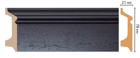 Плинтус напольный Decomaster D122-433ДМ, 78x21x2400 мм