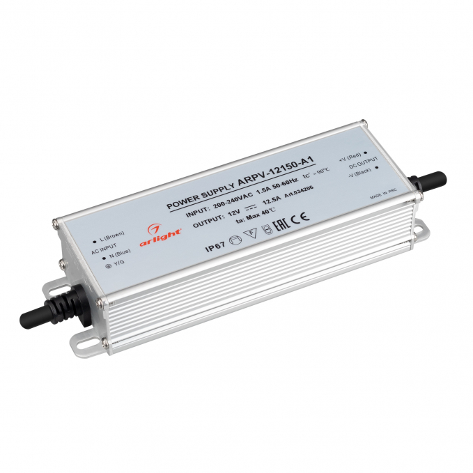 Блок питания ARPV-12150-A1 (12V, 12.5A, 150W), Arlight, 034206, изображение 1