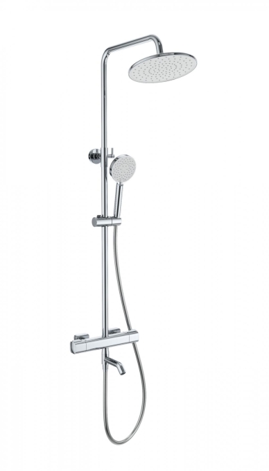 Душевая стойка со смесителем Wonzon & Woghand Stay 1 WW-B3051-A1-CR хром глянцевая с термостатом