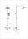Душевая стойка со смесителем Wonzon & Woghand Stay 1 WW-B3051-A1-CR хром глянцевая с термостатом