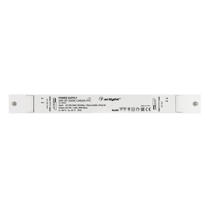 Блок питания ARV-SP-24030-LINEAR-PFC (24V, 1.25A, 30W), Arlight, 032623, изображение 2 Блок питания ARV-SP-24030-LINEAR-PFC (24V, 1.25A, 30W), Arlight, 032623, изображение 2