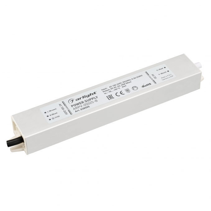 Блок питания ARPV-05025-B (5V, 5.0A, 25W), Arlight, 038505, изображение 1 Блок питания ARPV-05025-B (5V, 5.0A, 25W), Arlight, 038505, изображение 1