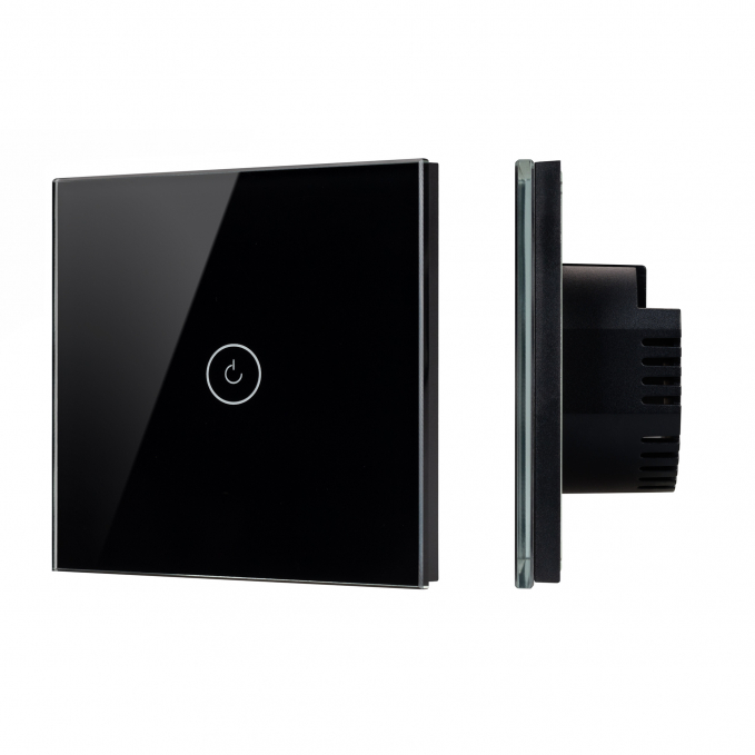 Выключатель сенсорный SWT-OMALI-S01-ZB-BK (250V, 10A, Zigbee), Arlight, 050033, изображение 1 Выключатель сенсорный SWT-OMALI-S01-ZB-BK (250V, 10A, Zigbee), Arlight, 050033, изображение 1