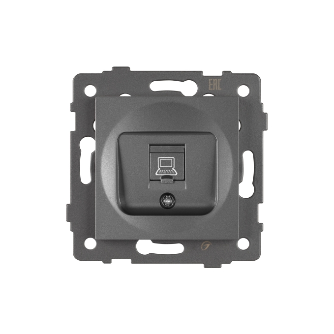 Механизм компьютерной розетки SCT-MPC1-PL-GR-V (RJ-45, CAT6), Arlight, 049848, изображение 4 Механизм компьютерной розетки SCT-MPC1-PL-GR-V (RJ-45, CAT6), Arlight, 049848, изображение 4