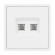 Механизм сдвоенной телефонной розетки SCT-NOBE-MTL2-SFPL-WH (RJ-11, 4C), Arlight, 054308, изображение 3 Механизм сдвоенной телефонной розетки SCT-NOBE-MTL2-SFPL-WH (RJ-11, 4C), Arlight, 054308, изображение 3