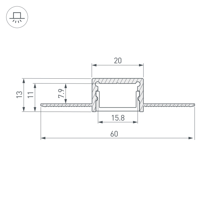 Профиль SL-LINIA20-FANTOM-2000 ANOD, Arlight, 049030, изображение 5 Профиль SL-LINIA20-FANTOM-2000 ANOD, Arlight, 049030, изображение 5