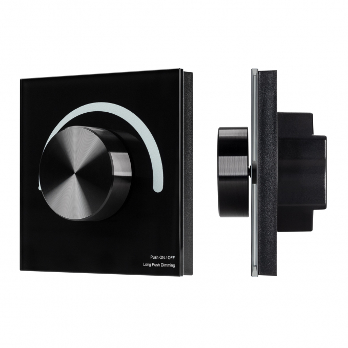 Панель SMART-P99-DIM-G-IN Black (230V, 1.5A, 0/1-10V, Rotary, 2.4G), Arlight, 028433, изображение 1 Панель SMART-P99-DIM-G-IN Black (230V, 1.5A, 0/1-10V, Rotary, 2.4G), Arlight, 028433, изображение 1