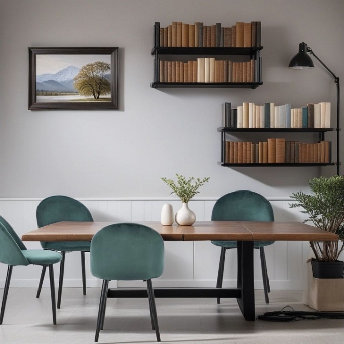 Набор из 4 стульев Evoke Synchrony, Hesby Import, HSBI_DC1798_emerald_4 Набор из 4 стульев Evoke Synchrony, Hesby Import, HSBI_DC1798_emerald_4