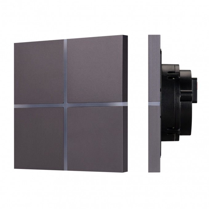 INTELLIGENT ARLIGHT Сенсорная панель KNX-304-13-IN Grey (BUS, Frameless), Arlight, 038309, изображение 1 INTELLIGENT ARLIGHT Сенсорная панель KNX-304-13-IN Grey (BUS, Frameless), Arlight, 038309, изображение 1