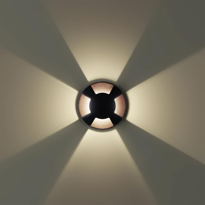 Встраиваемый грунтовый светильник IP67 LED 3W 3000K 60° 12V/24V WALD (нужен драйвер 357781/357782) NATURE ODL25 691 ODEON LIGHT 6662/3GL3, фото на цветном фоне 1