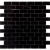 Мозаика Caramelle (LeeDo) Pietrine Nero Oriente Pol 23x48 29.8x29.8