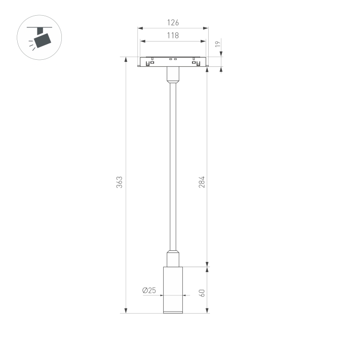 Светильник MAG-ORIENT-SPOT-FLEX-R25-3W Warm3000 (BK, 24 deg, 48V), Arlight, 049562, изображение 3 Светильник MAG-ORIENT-SPOT-FLEX-R25-3W Warm3000 (BK, 24 deg, 48V), Arlight, 049562, изображение 3