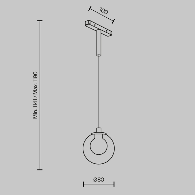 Светильник Точки / Points для системы освещения Shelf 3000К 24Вт 24°, C149CL-L900-24W3K-B, изображение 7