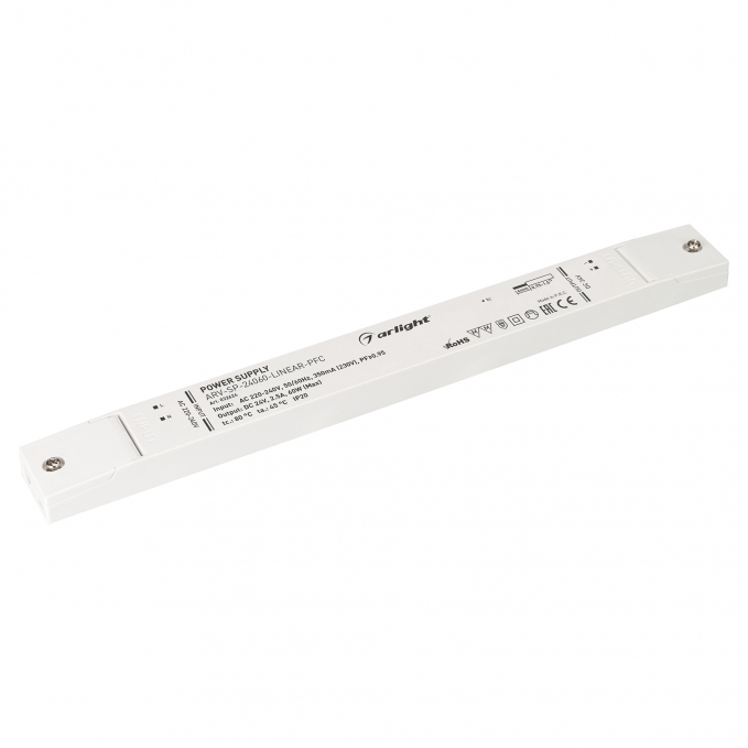 Блок питания ARV-SP-24060-LINEAR-PFC (24V, 2.5A, 60W), Arlight, 032624, изображение 1 Блок питания ARV-SP-24060-LINEAR-PFC (24V, 2.5A, 60W), Arlight, 032624, изображение 1