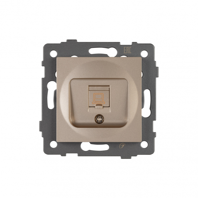 Механизм компьютерной розетки SCT-MPC1-PL-GD-V (RJ-45, CAT6), Arlight, 049849, изображение 2 Механизм компьютерной розетки SCT-MPC1-PL-GD-V (RJ-45, CAT6), Arlight, 049849, изображение 2