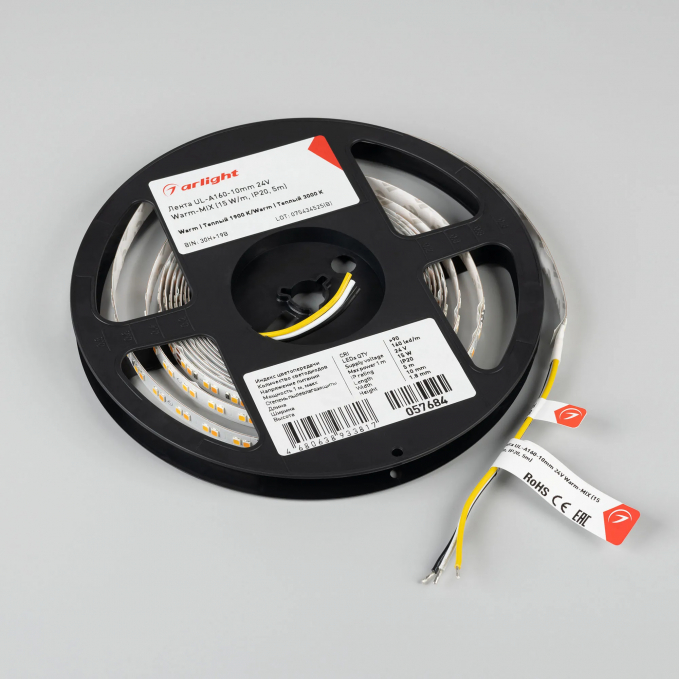 Светодиодная лента UL-A160-10mm 24V Warm-MIX (15 W/m, IP20, 5m), Arlight, 057684, изображение 4 Светодиодная лента UL-A160-10mm 24V Warm-MIX (15 W/m, IP20, 5m), Arlight, 057684, изображение 4