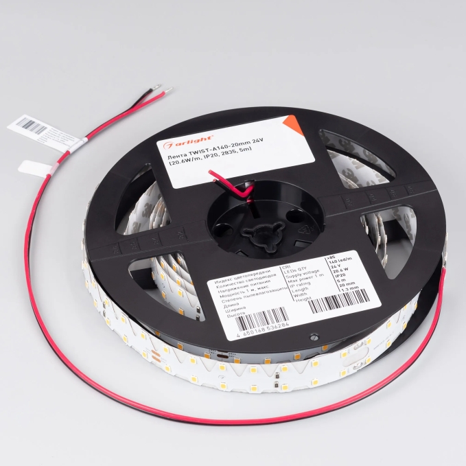 Светодиодная лента RT-A140-20mm 24V White6000 (20.6W/m, IP20, 5m), Arlight, 033871, изображение 2 Светодиодная лента RT-A140-20mm 24V White6000 (20.6W/m, IP20, 5m), Arlight, 033871, изображение 2