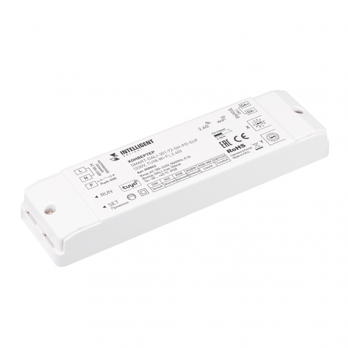 INTELLIGENT ARLIGHT Конвертер SMART-DALI-301-72-SH-PD-SUF (230V, TUYA Wi-Fi, 2.4G), Arlight, 059042, изображение 1 INTELLIGENT ARLIGHT Конвертер SMART-DALI-301-72-SH-PD-SUF (230V, TUYA Wi-Fi, 2.4G), Arlight, 059042, изображение 1